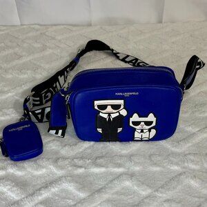 Karl Lagerfeld Paris Crossbody Bag Blue
